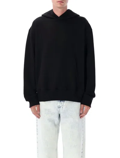 Diesel S-macs-hood-megoval-d Sweatshirt In Black