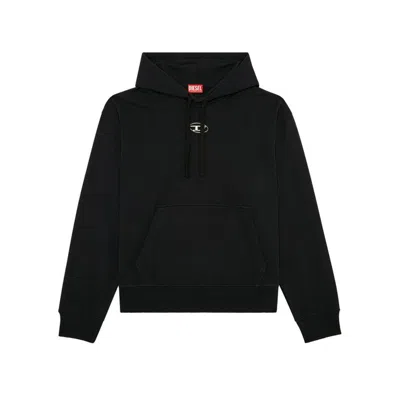 Diesel Men S-macs Biologic Cotton Sweatshirt With Frontal Logo In 9xx