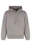 Diesel S-macs-hood-od Cotton Hoodie In Gray