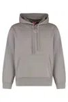 Diesel S-macs-hood-od Cotton Hoodie In Gray