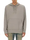 Diesel S-macs-hood-od Grey Hoodie In Gray