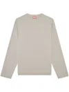 Diesel Oval-d Oversized Sweatshirt In Grey