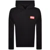 Diesel Oversized Hoodie With Logo Patch In Black