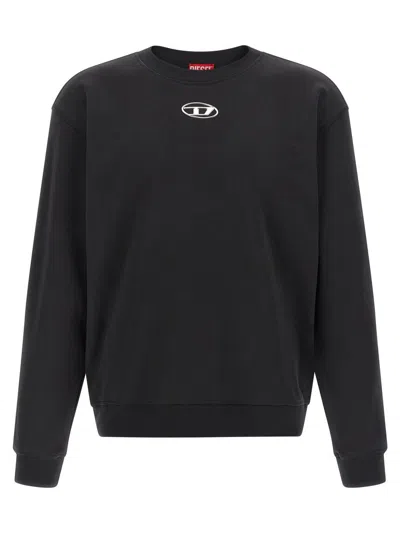 Diesel S-norm-iod Sweatshirt In Black