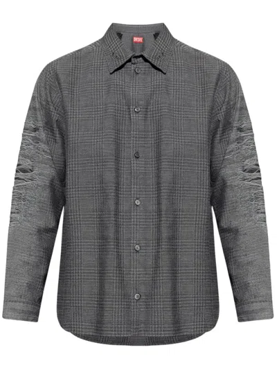 Diesel S-olov Shirt In Grey