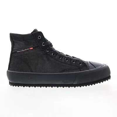 Pre-owned Diesel S-principia Mid Y02740-p1473-h1645 Mens Black Lifestyle Sneakers Shoes 12