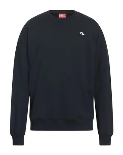 Diesel S-rob-doval-pj Man Sweatshirt Navy Blue Size L Cotton