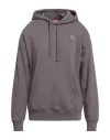 Diesel Solid Color S-rob-hood-doval-pj Hoodie With Patch Pocket In Grey