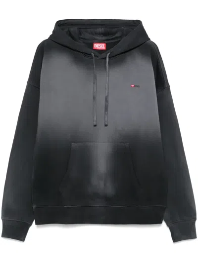 Diesel S-rob Hoodie In Black