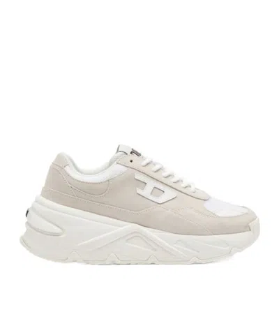 Diesel S-savannah-platform Sneakers In Suede And Mesh