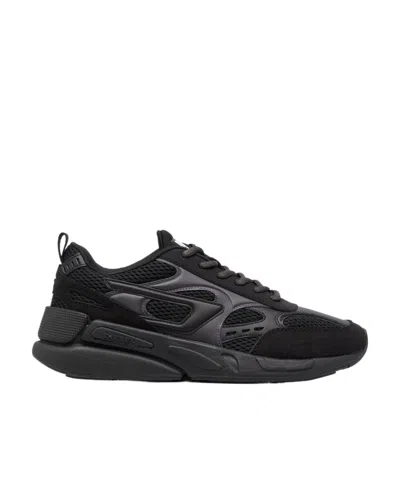 Diesel Sneakers In Mesh And Suede In Black