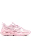 Diesel Logo-patch Low-top Sneakers In Pink