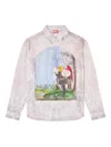 Diesel S-simply-a-ajfw Graphic-printed Shirt In Pink
