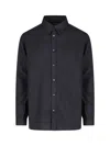 Diesel Black Shirt With D Logo On The Front In Lyocell Man In Black