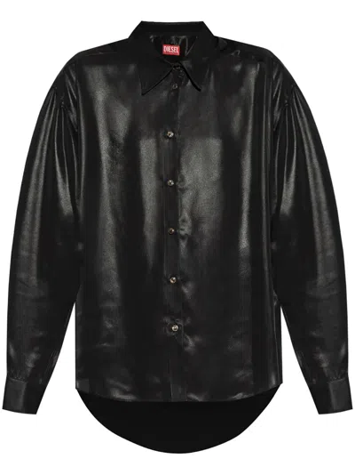 Diesel S-simply-c-wn-q1 Shirt In Black