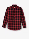 Diesel S-simply-check-hgbt Shirt And Blouse Black In Red