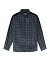 Diesel S-simply-check Shirt In Black