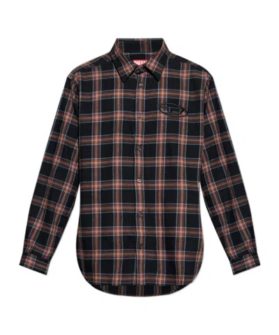 DIESEL DIESEL S-SIMPLY CHECKED SHIRT