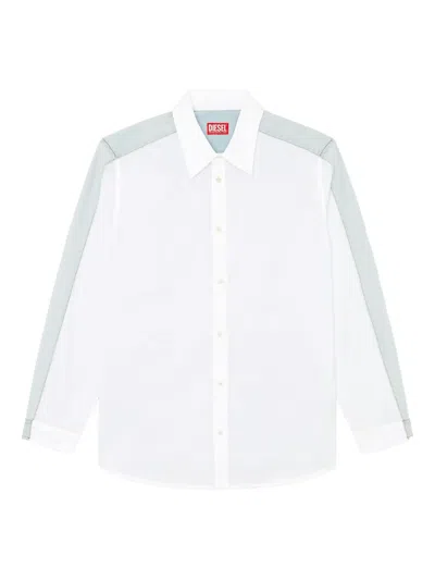 Diesel S-simply-dnm Shirt In White