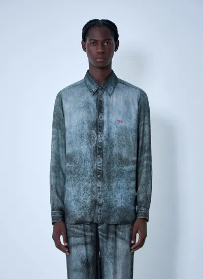 Diesel Men S-simply-lkct Shirt In Blue