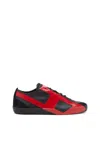 Diesel S-slante-d-sneakers In Suede And Leather With D Logo In Black