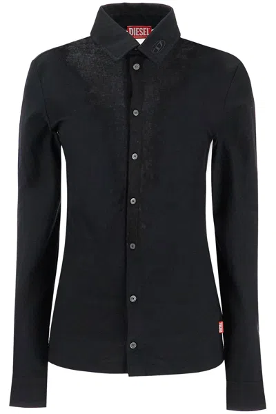 Diesel S-sun-plain Long-sleeved Shirt In Xx