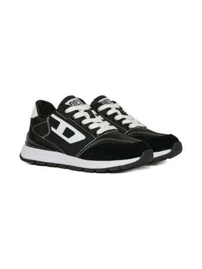 Diesel Kids' S-tame-d Trainers In Black