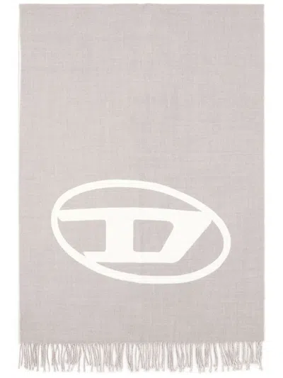 Diesel S-tevie Scarf In Grey