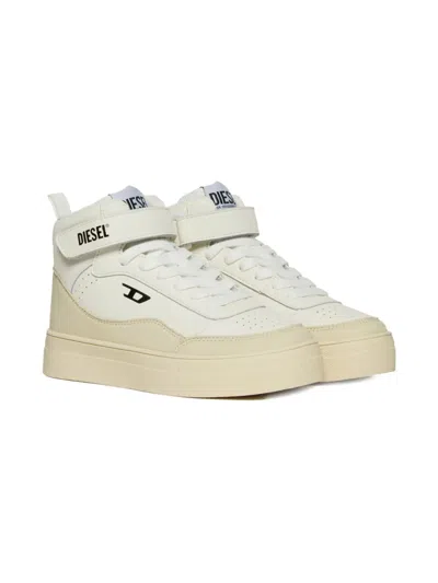 Diesel Kids' S-tracker Trainers In White