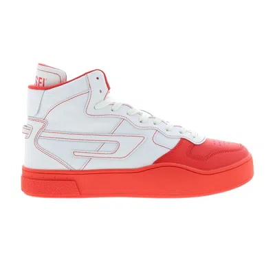 Pre-owned Diesel S-ukiyo Mid X 'white Red' | Men's Size 11