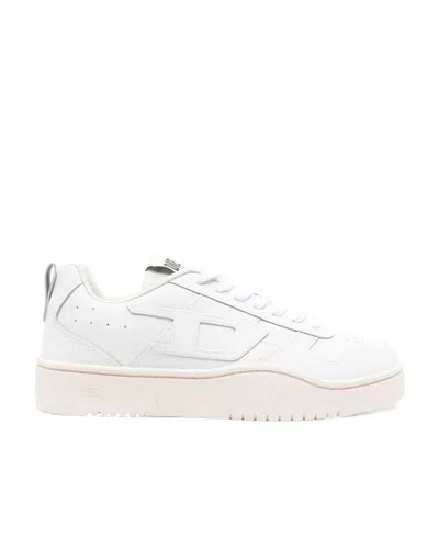Diesel S-ukiyo V2 Leather Sneakers In White