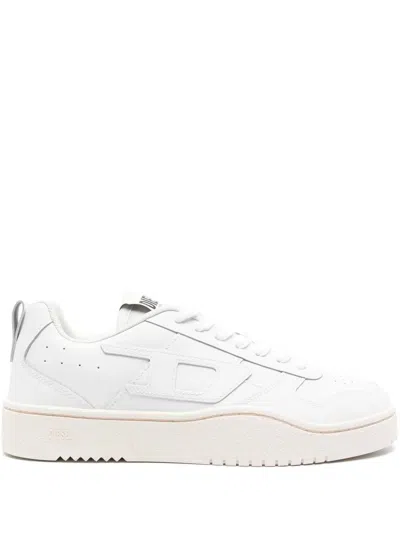 Diesel S-ukiyo V2 Leather Sneakers In White