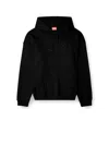Diesel S-ummer Bigoval Biologic Cotton Sweatshirt With Frontal Oval-d Logo In Black