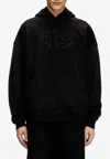 Diesel S-ummer Bigoval Biologic Cotton Sweatshirt With Frontal Oval-d Logo In Black