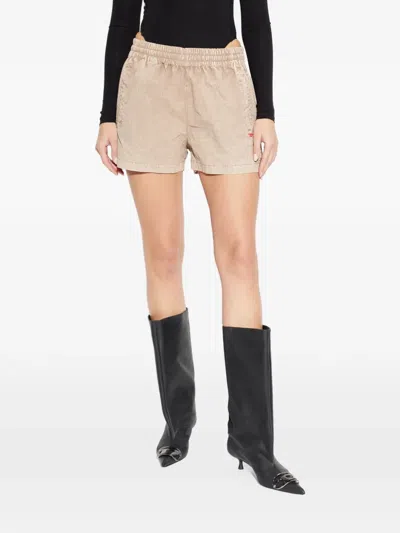 Diesel S-unny Elasticated-waist Shorts In Neutral