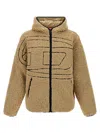 Diesel S-zat Sweat-shirt Puffer Jackets Beige In Brown
