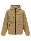 Diesel S-zat Sweat-shirt Puffer Jackets Beige In Brown