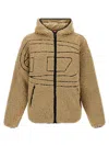 Diesel S-zat Sweat-shirt Puffer Jackets Beige In Multi