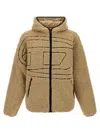 Diesel S-zat Sweat-shirt Puffer Jackets Beige In Brown