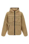 Diesel S-zat Sweat-shirt Puffer Jackets Beige In Sand
