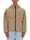 Diesel S-zat Sweat-shirt Puffer Jackets Beige In Brown