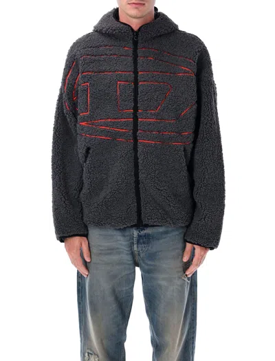 DIESEL DIESEL S-ZAT TEDDY ZIP HOODIE