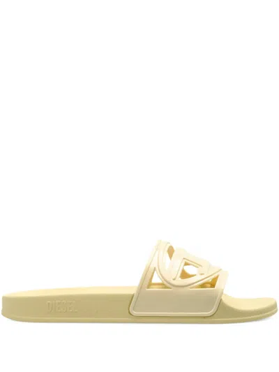 Diesel Sa-clyde Logo Slides In Yellow