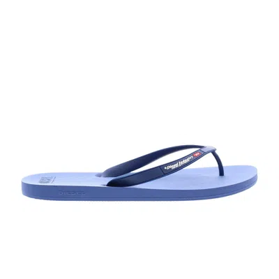 Pre-owned Diesel Sa-kauay Nl Flip Flop 'deep Cobalt' | Blue | Men's Size 7.5