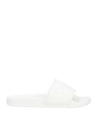 Diesel Sa-mayemi Cc Man Sandals Off White Size 7.5 Polyurethane