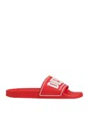 Diesel Men's Sa-mayemi Water-resistant Logo Pool Slides In Red