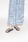 Diesel Sa-mayemi Cc Logo-embossed Slides In Black