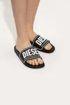 Diesel 'sa-mayemi' Rubber Slides In Black
