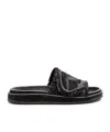 Diesel Black Sa-slide D Oval Sandals In Black