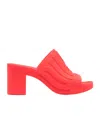 Diesel Red Sa-pamela H Heeled Sandals In Orange